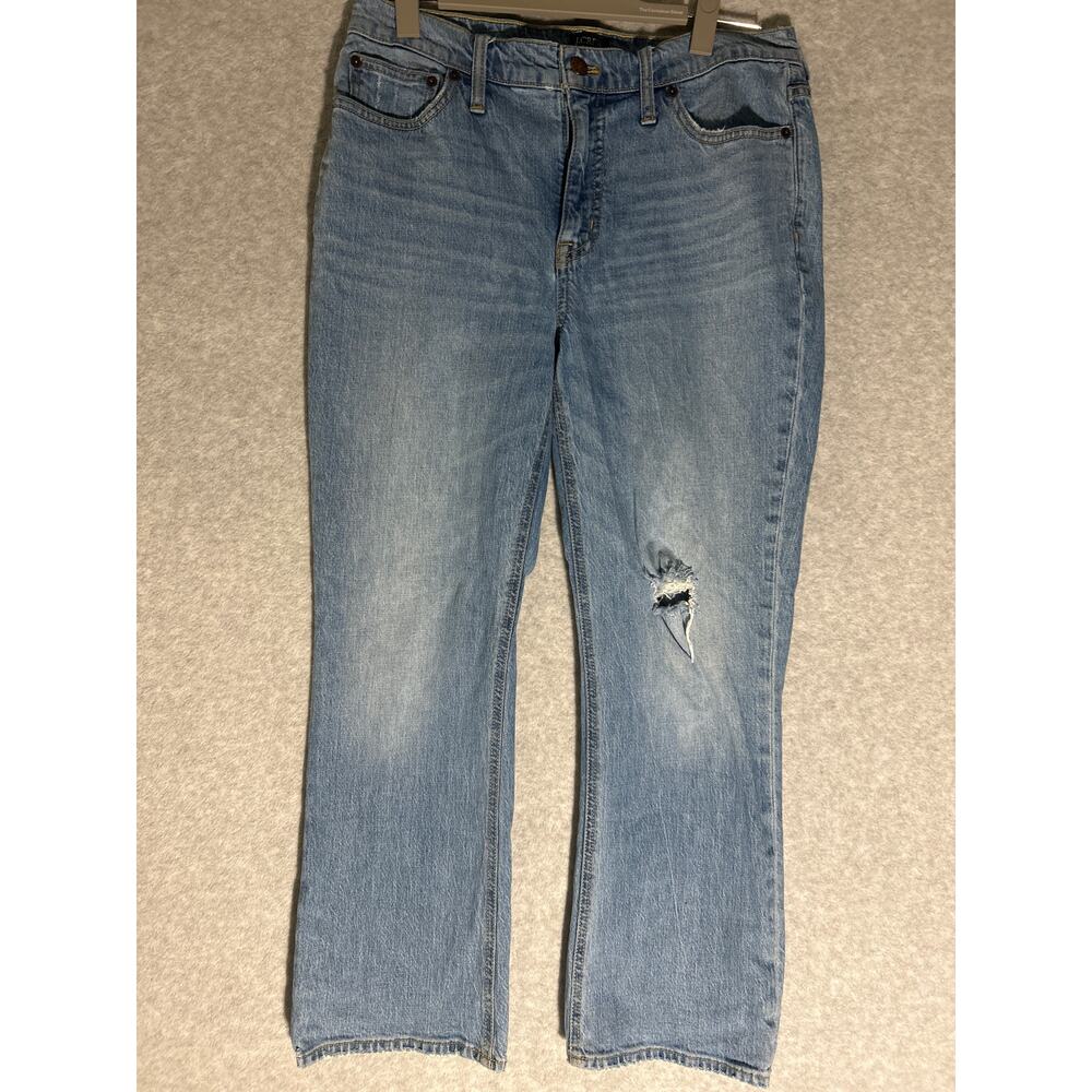 J.crew high rise flare crop 29